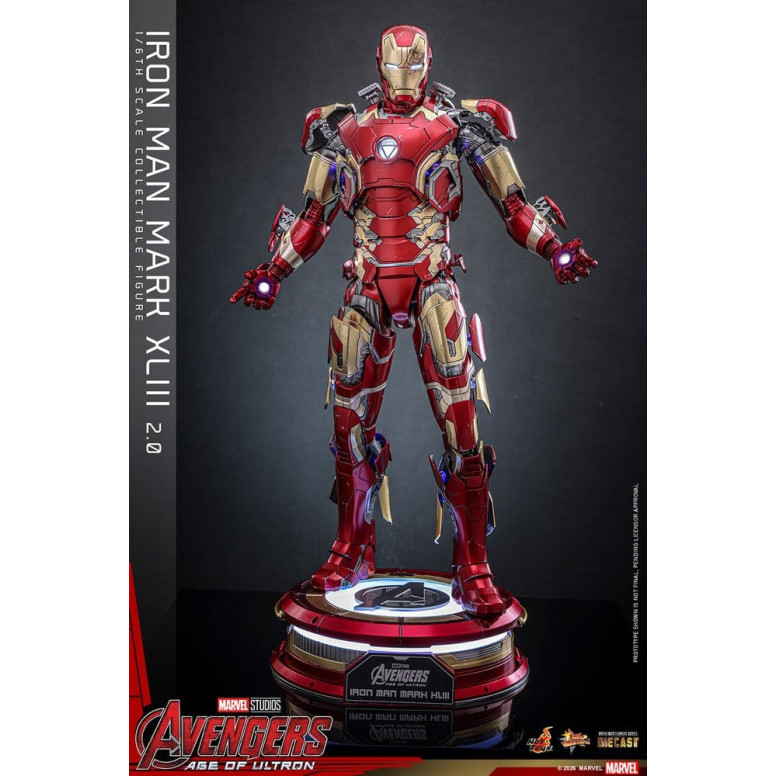 Hot Toys Iron Man Avengers 2 Age of Ultron - Iron Man Mark XLIII (2.0) Die Cast MMS 1/6
