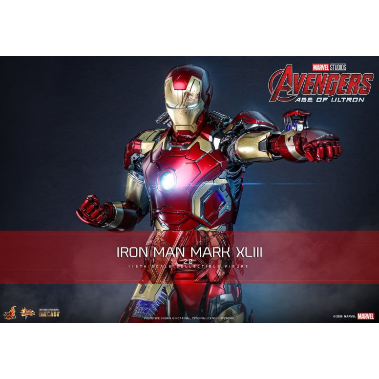 Hot Toys Iron Man Avengers 2 Age of Ultron - Iron Man Mark XLIII (2.0) Die Cast MMS 1/6
