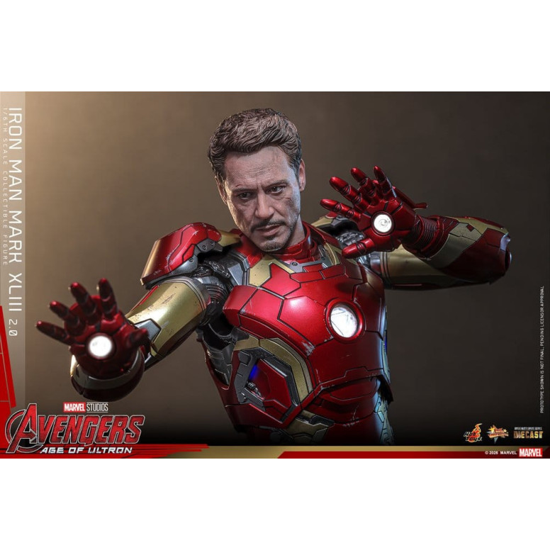 Hot Toys Iron Man Avengers 2 Age of Ultron - Iron Man Mark XLIII (2.0) Die Cast MMS 1/6