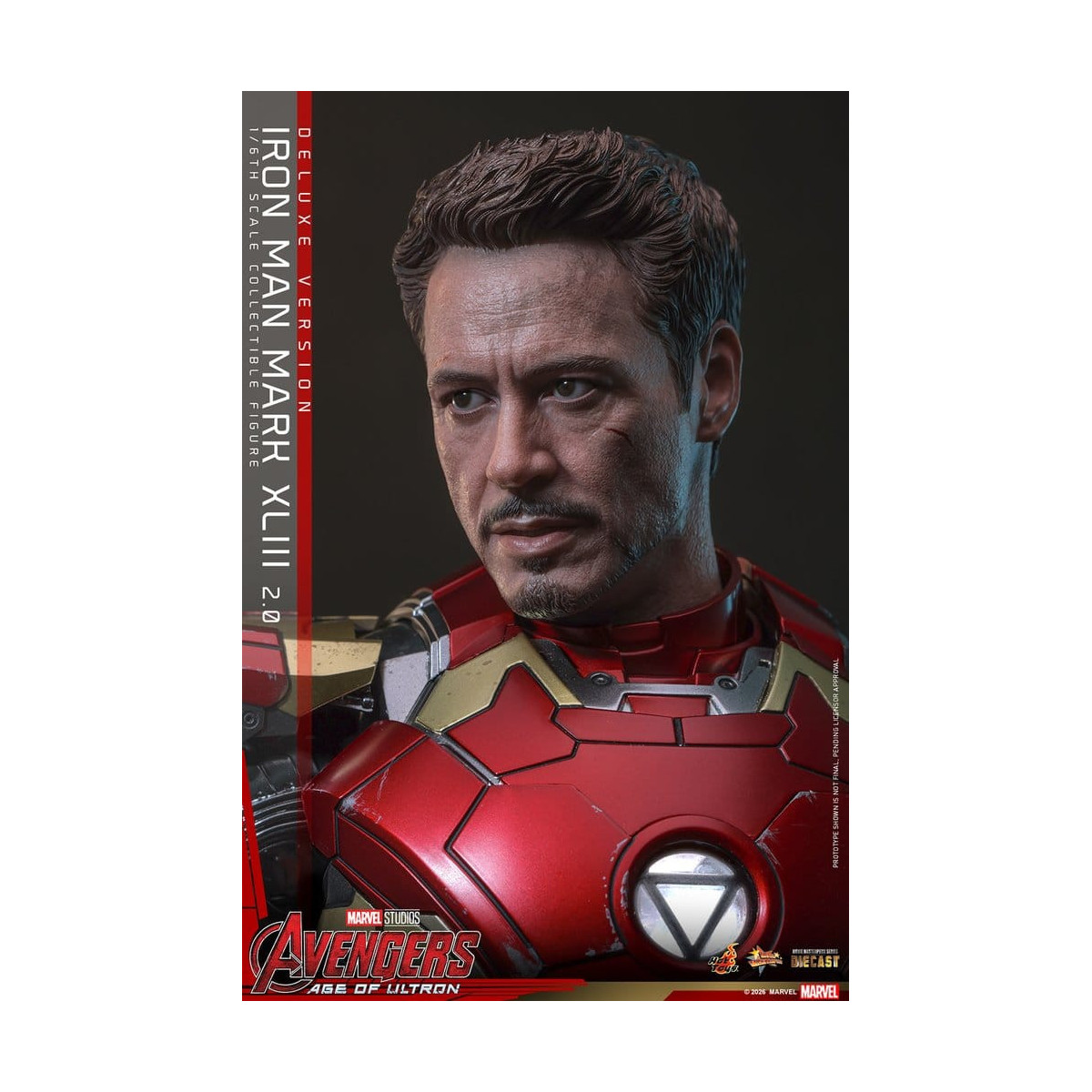 Hot Toys Iron Man Avengers 2 Age of Ultron - Iron Man Mark XLIII (2.0) Deluxe Version Die Cast MMS 1/6