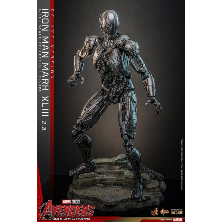Hot Toys Iron Man Avengers 2 Age of Ultron - Iron Man Mark XLIII (2.0) Deluxe Version Die Cast MMS 1/6