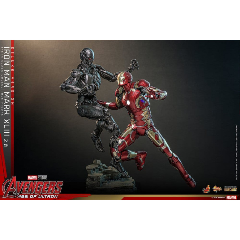 Hot Toys Iron Man Avengers 2 Age of Ultron - Iron Man Mark XLIII (2.0) Deluxe Version Die Cast MMS 1/6