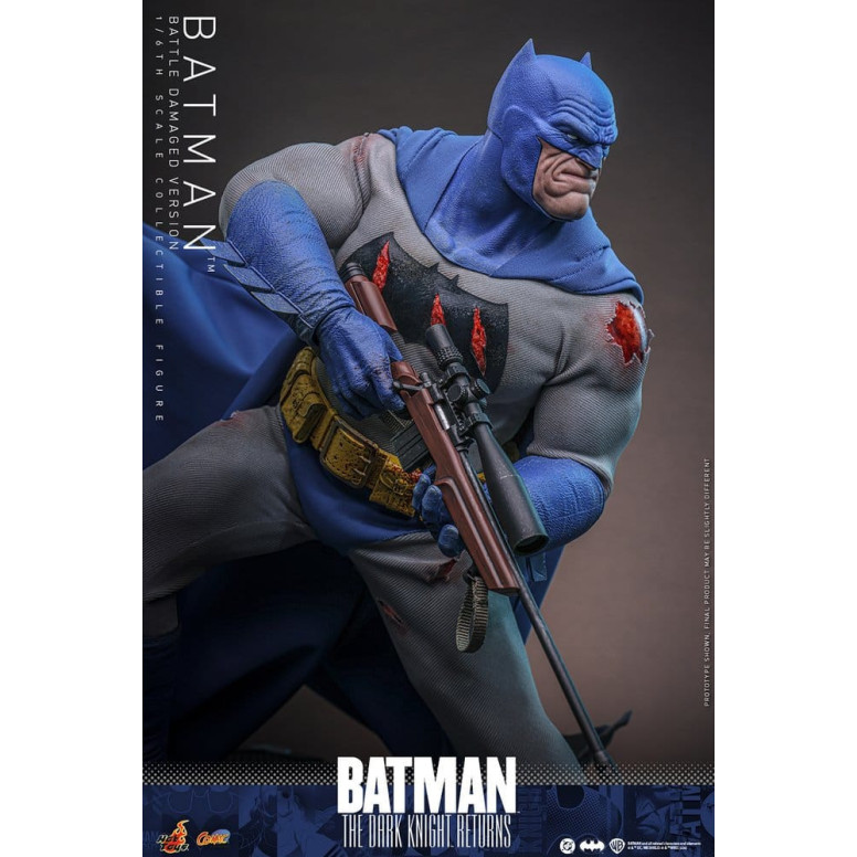 Hot Toys - BATMAN - Batman: The Dark Knight Returns (Battle Damaged Version) Comic Masterpiece 1/6
