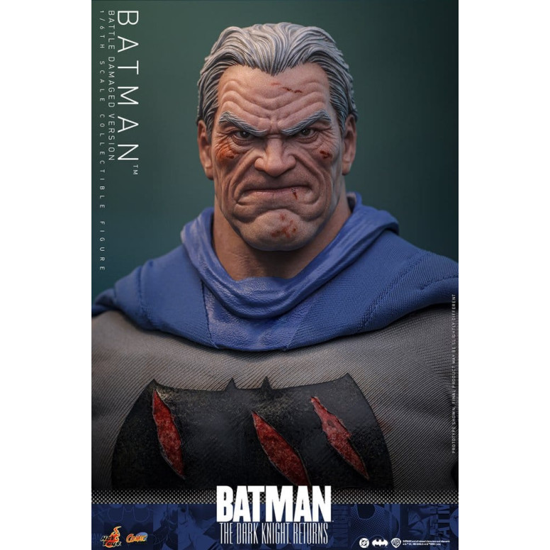 Hot Toys - BATMAN - Batman: The Dark Knight Returns (Battle Damaged Version) Comic Masterpiece 1/6