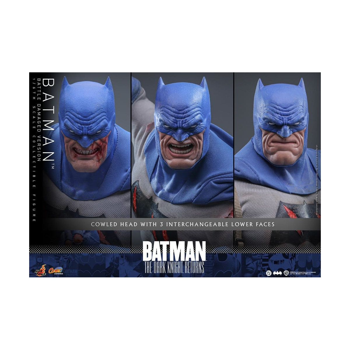 Hot Toys - BATMAN - Batman: The Dark Knight Returns (Battle Damaged Version) Comic Masterpiece 1/6