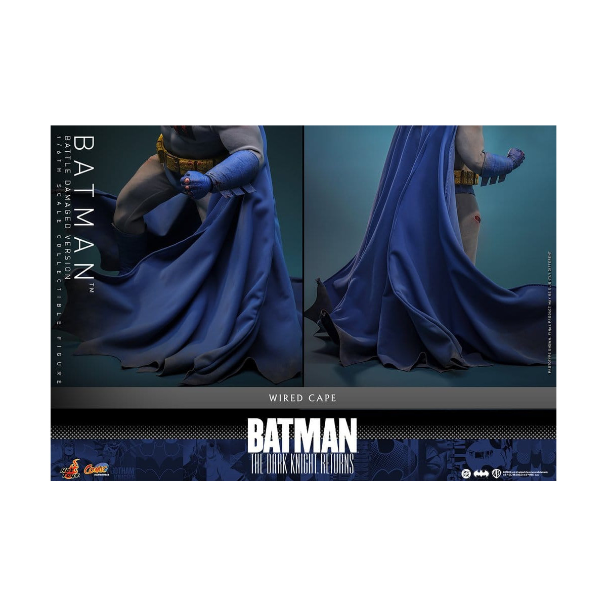 Hot Toys - BATMAN - Batman: The Dark Knight Returns (Battle Damaged Version) Comic Masterpiece 1/6