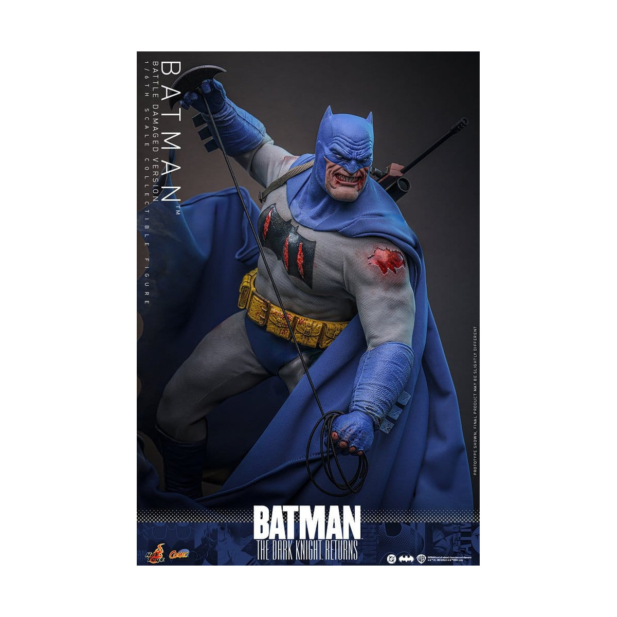 Hot Toys - BATMAN - Batman: The Dark Knight Returns (Battle Damaged Version) Comic Masterpiece 1/6