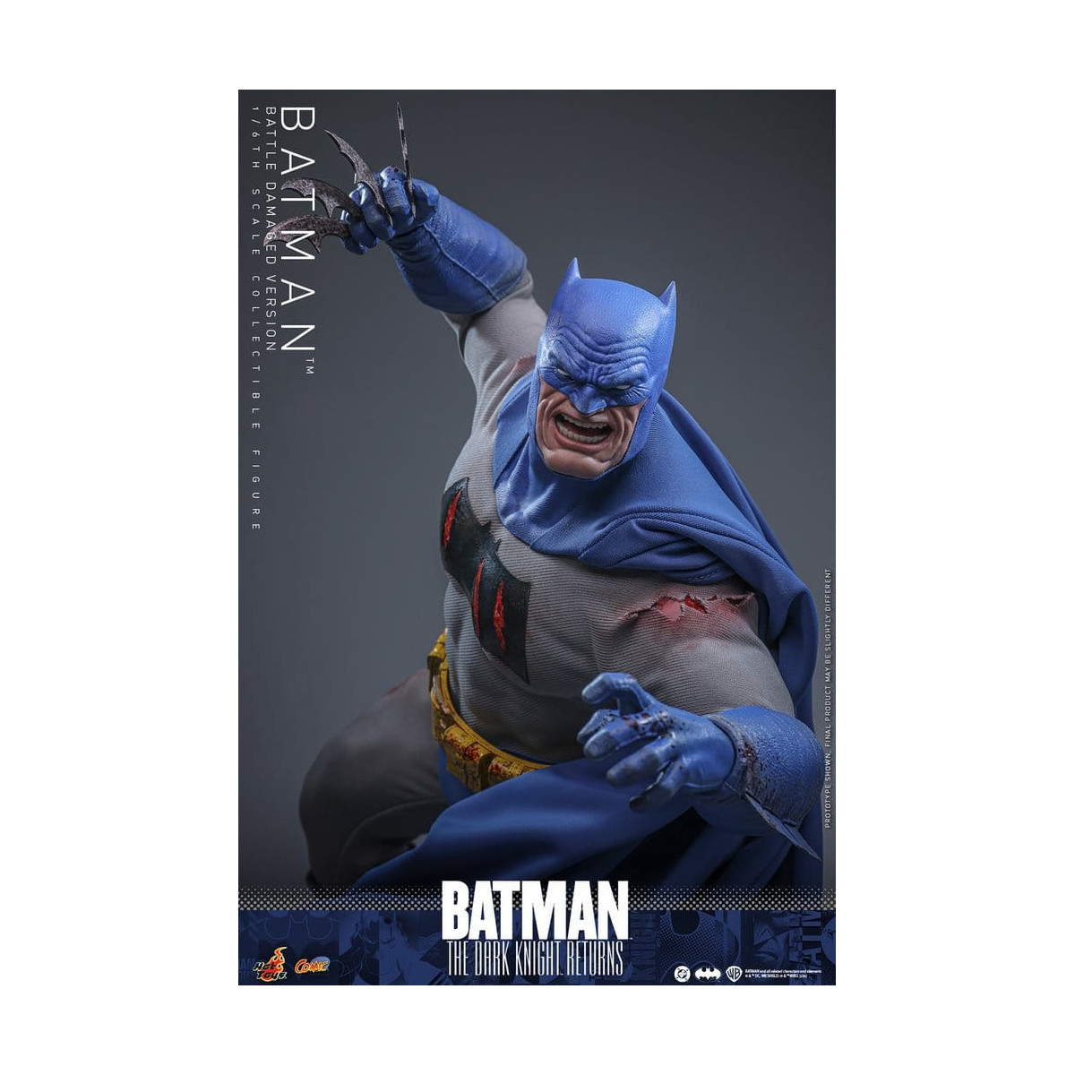 Hot Toys - BATMAN - Batman: The Dark Knight Returns (Battle Damaged Version) Comic Masterpiece 1/6