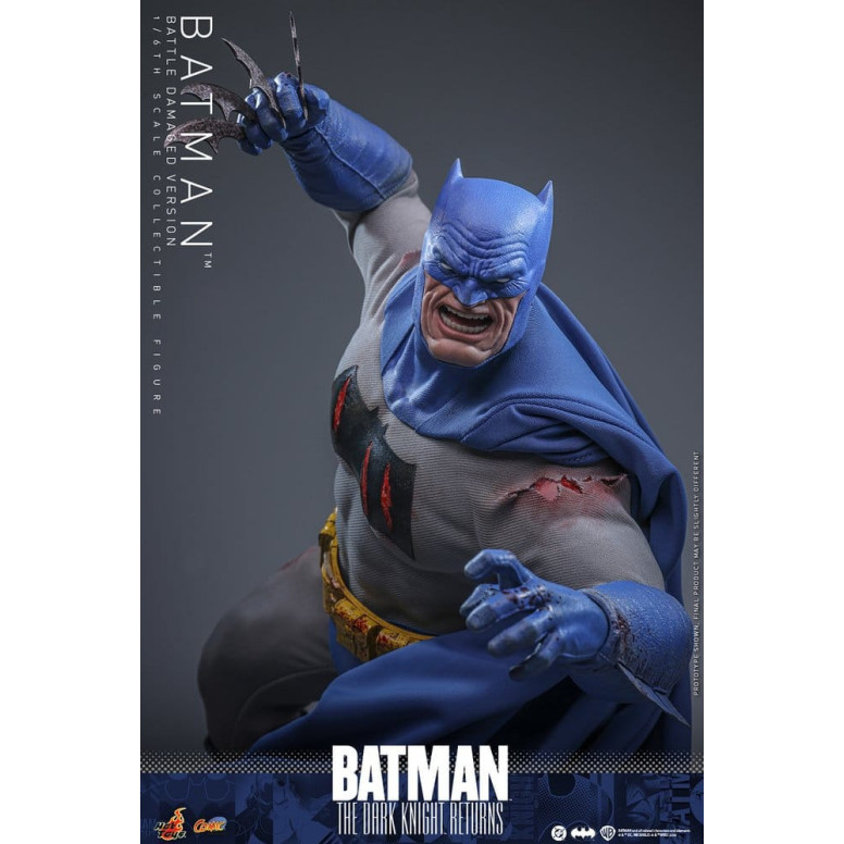 Hot Toys - BATMAN - Batman: The Dark Knight Returns (Battle Damaged Version) Comic Masterpiece 1/6
