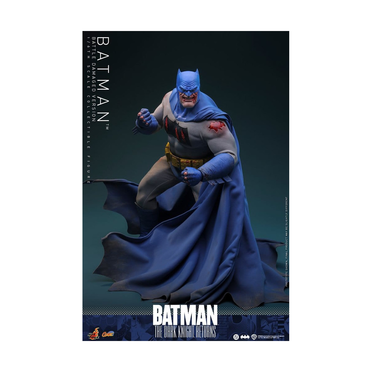 Hot Toys - BATMAN - Batman: The Dark Knight Returns (Battle Damaged Version) Comic Masterpiece 1/6