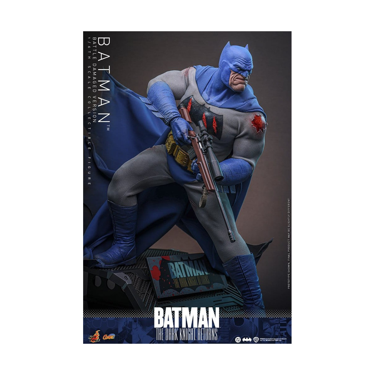 Hot Toys - BATMAN - Batman: The Dark Knight Returns (Battle Damaged Version) Comic Masterpiece 1/6