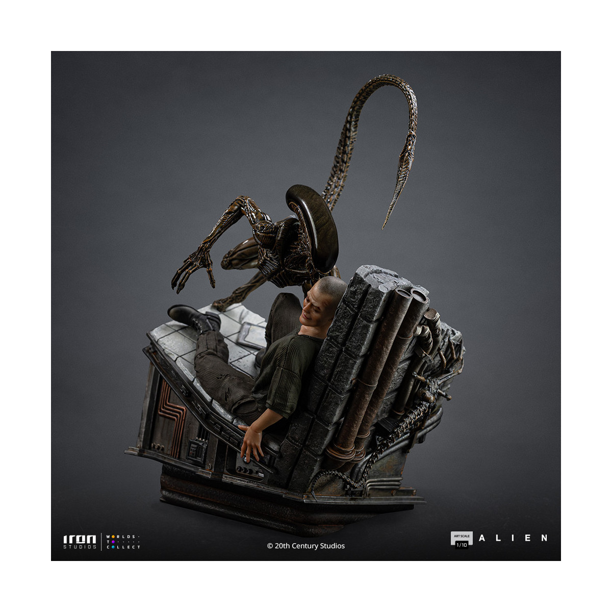 Iron Studios Ellen Ripley and Dog Alien - Art Scale 1/10 - Alien 3
