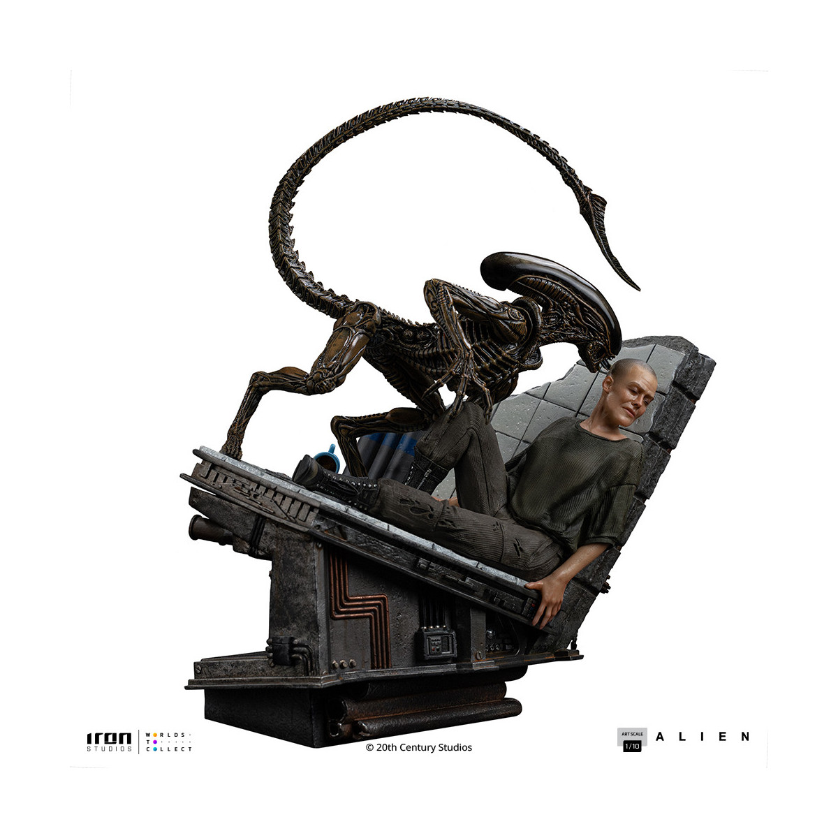 Iron Studios Ellen Ripley and Dog Alien - Art Scale 1/10 - Alien 3