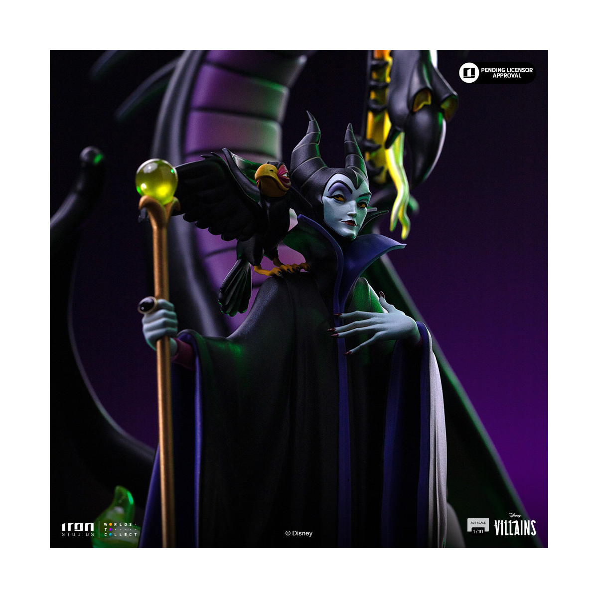 Iron Studios - Disney Villains Maleficent Art Scale 1/10 - Maleficent - La bella addormentata nel bosco