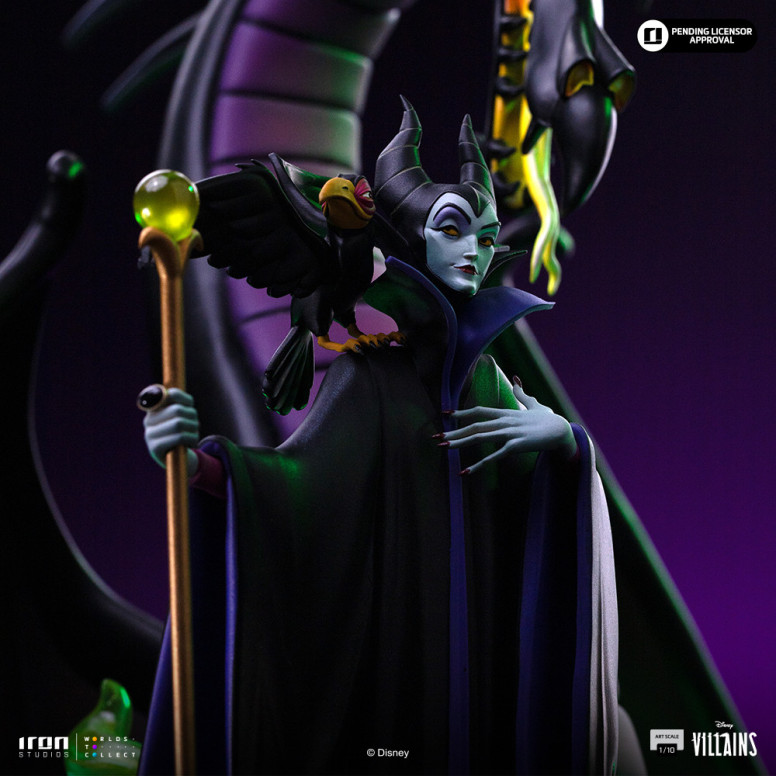 Iron Studios - Disney Villains Maleficent Art Scale 1/10 - Maleficent - La bella addormentata nel bosco