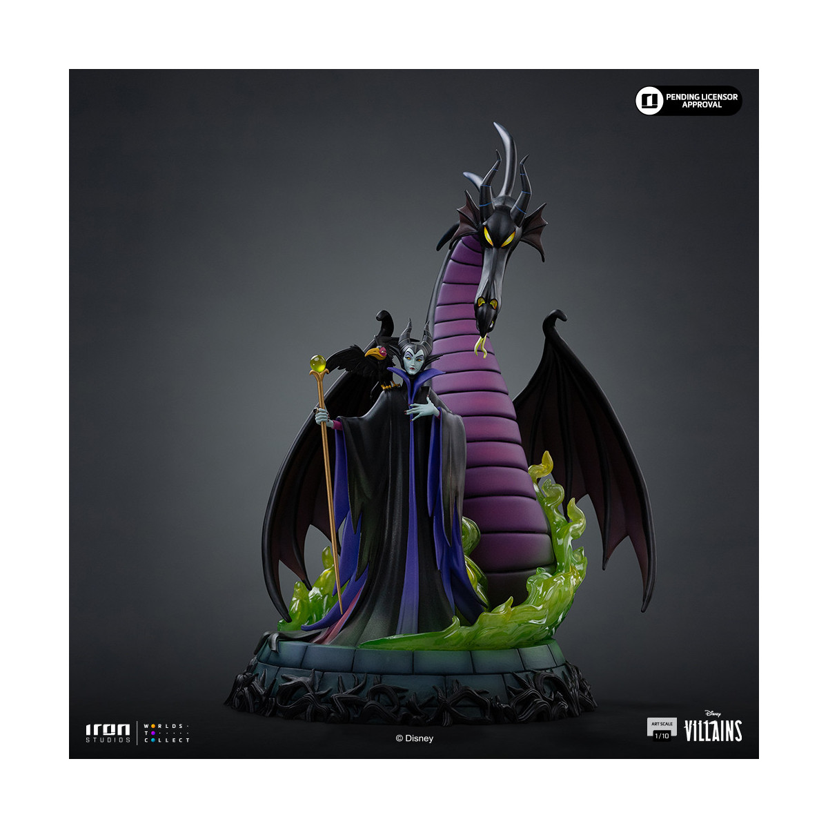 Iron Studios - Disney Villains Maleficent Art Scale 1/10 - Maleficent - La bella addormentata nel bosco