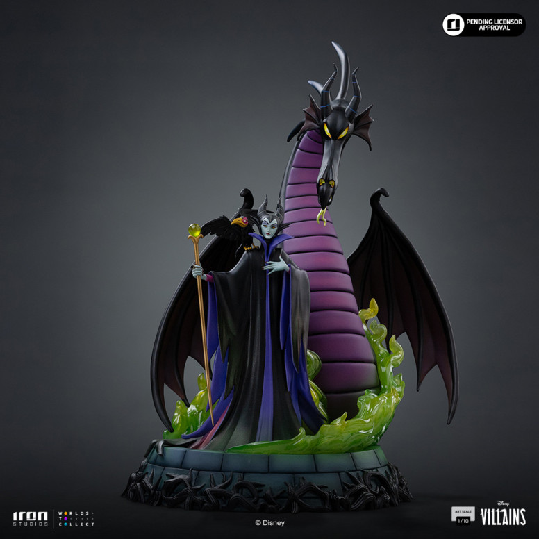 Iron Studios - Disney Villains Maleficent Art Scale 1/10 - Maleficent - La bella addormentata nel bosco
