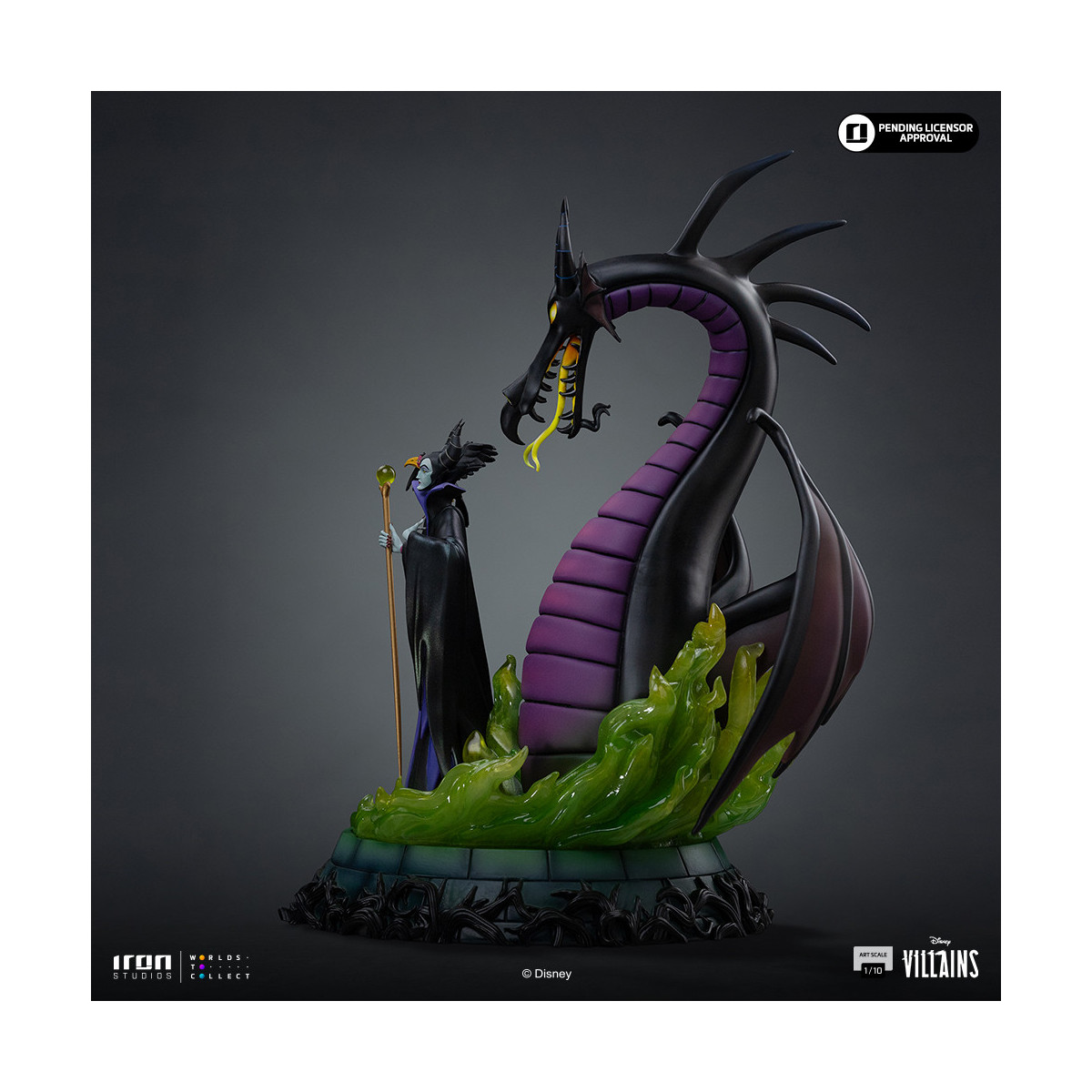 Iron Studios - Disney Villains Maleficent Art Scale 1/10 - Maleficent - La bella addormentata nel bosco