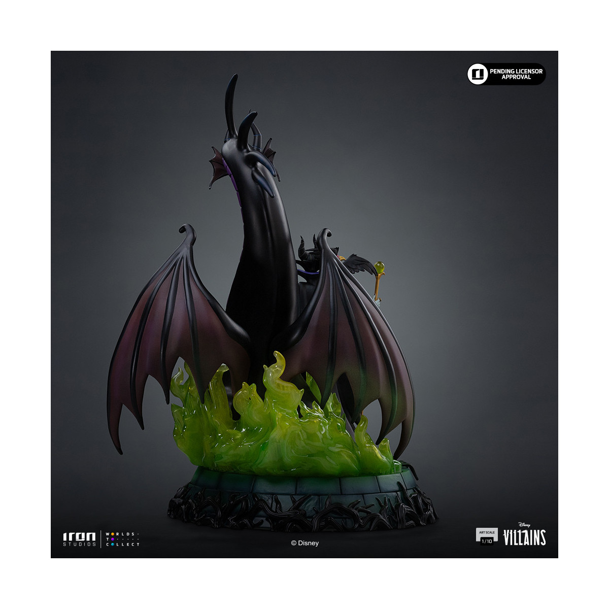 Iron Studios - Disney Villains Maleficent Art Scale 1/10 - Maleficent - La bella addormentata nel bosco