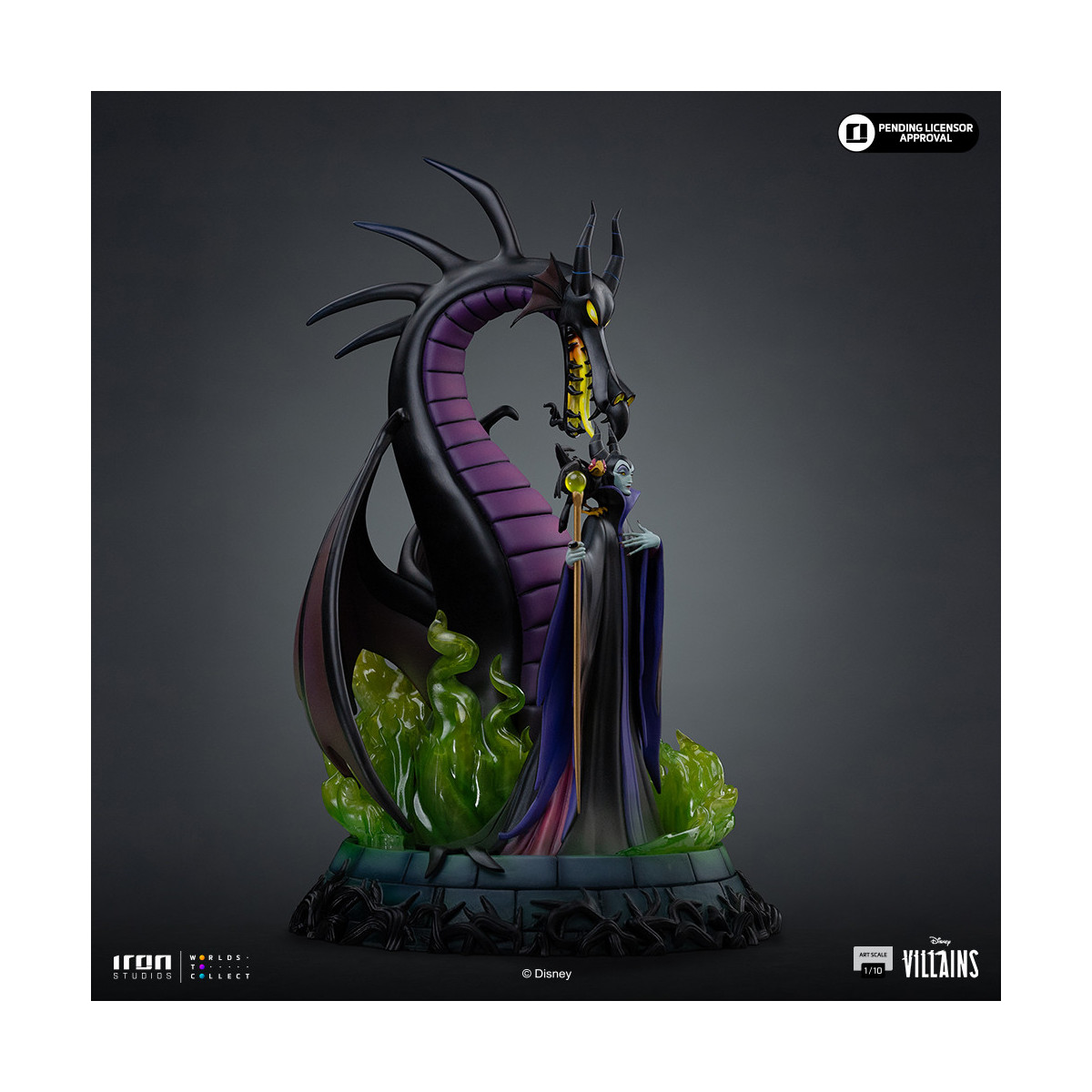 Iron Studios - Disney Villains Maleficent Art Scale 1/10 - Maleficent - La bella addormentata nel bosco