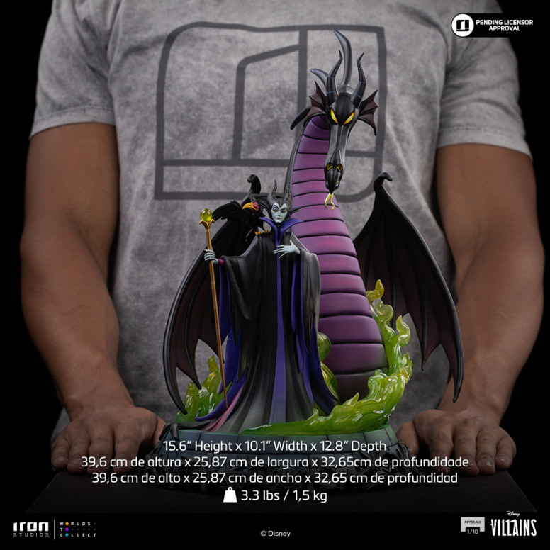 Iron Studios - Disney Villains Maleficent Art Scale 1/10 - Maleficent - La bella addormentata nel bosco
