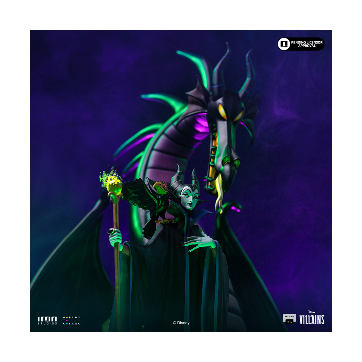 Iron Studios - Disney Villains Maleficent Art Scale 1/10 - Maleficent - La bella addormentata nel bosco