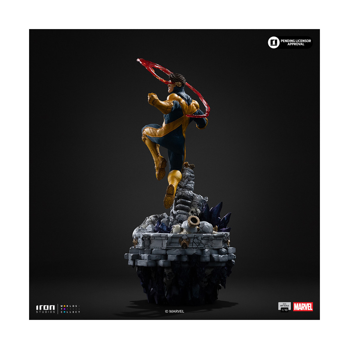 Iron Studios Marvel - Cyclop Deluxe Art Scale 1/10 - Infinity Gauntlet Diorama