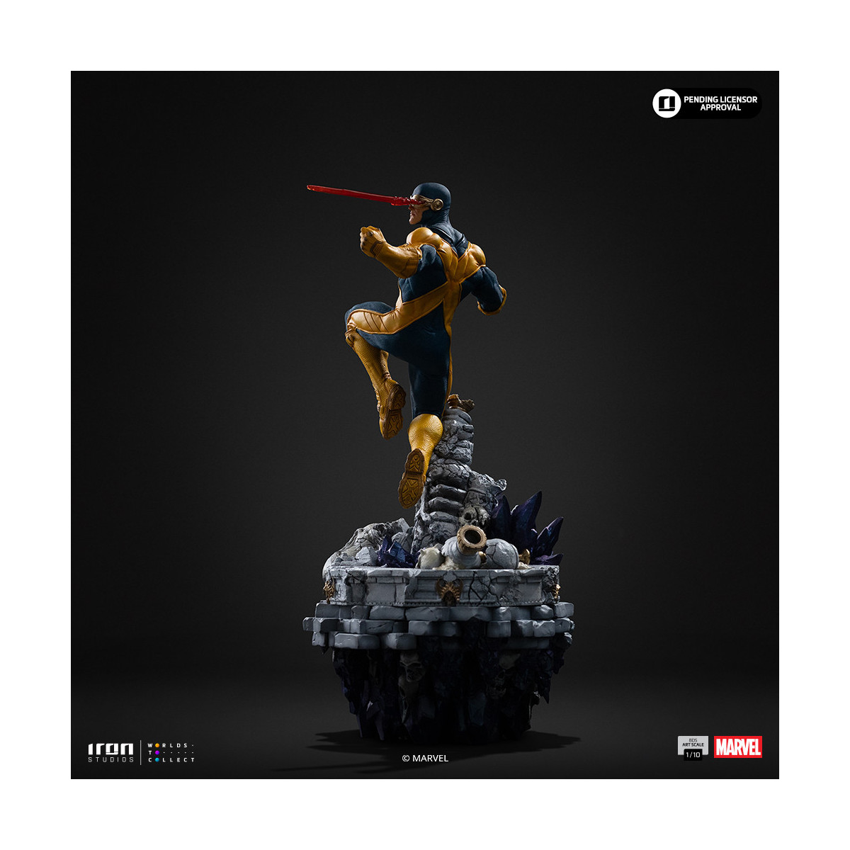 Iron Studios Marvel - Cyclop Deluxe Art Scale 1/10 - Infinity Gauntlet Diorama