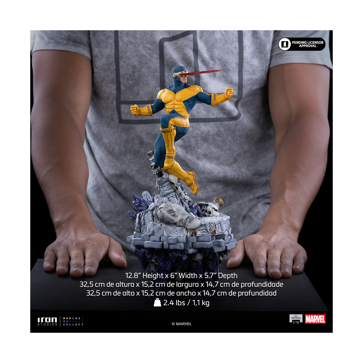 Iron Studios Marvel - Cyclop Deluxe Art Scale 1/10 - Infinity Gauntlet Diorama