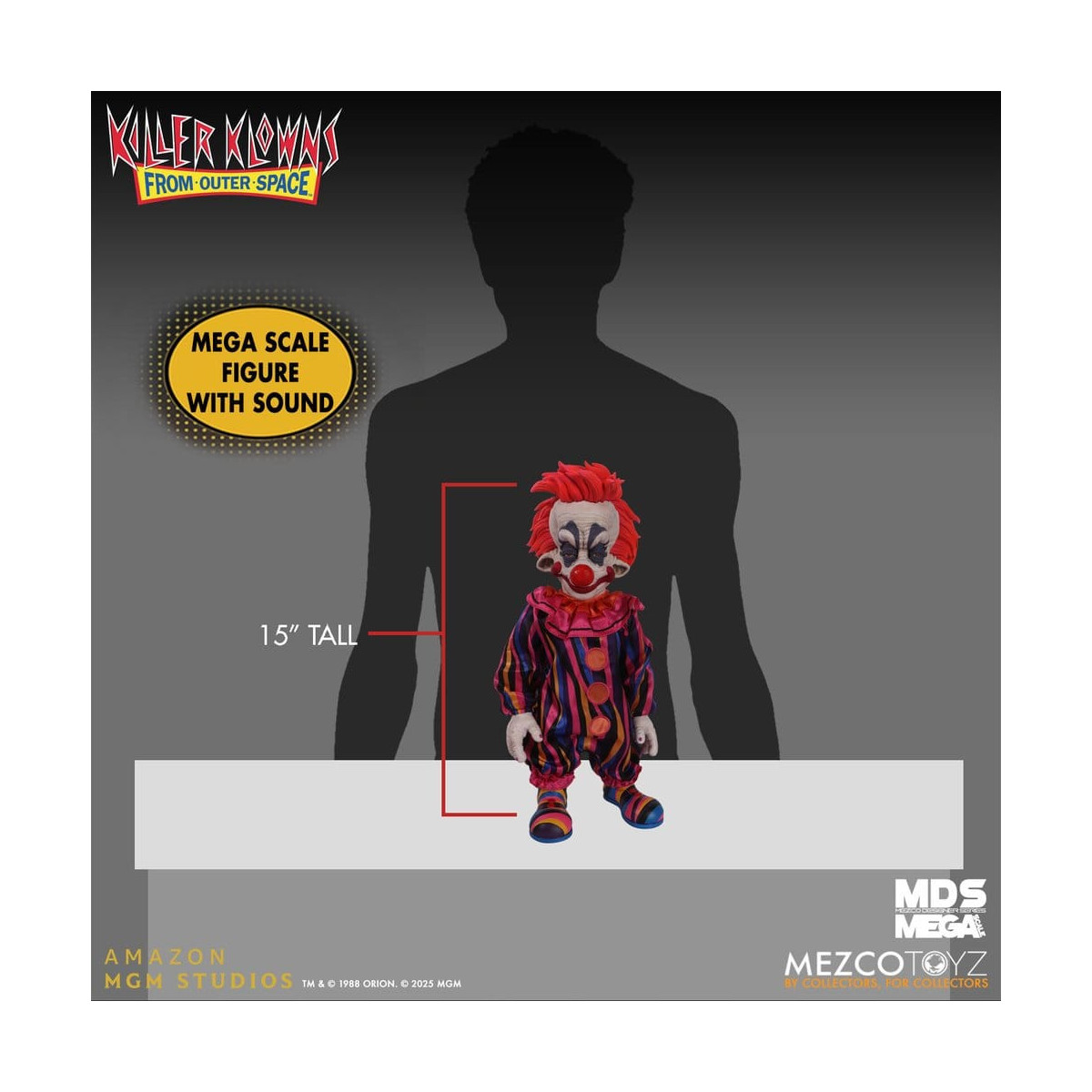 Mezco - Killer-Clowns aus anderen Ländern - Mega Scale RUDY - Mega Designer Series Killer Klowns from Outer Space