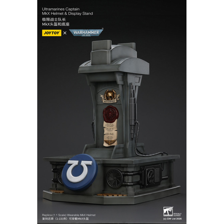 JoyToy - Ultramarines Captain MkX Helm & Display Stand 1/1