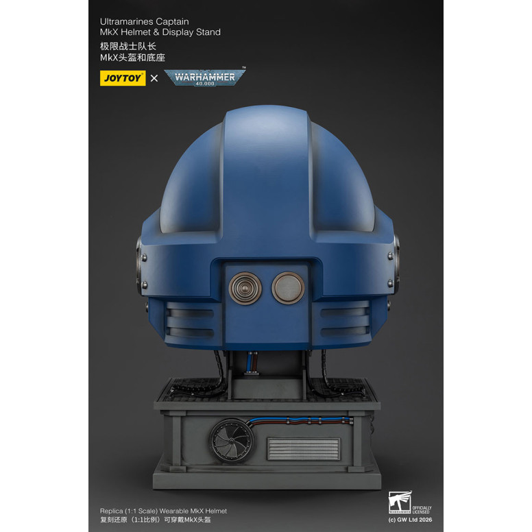 JoyToy - Ultramarines Captain MkX Helm & Display Stand 1/1
