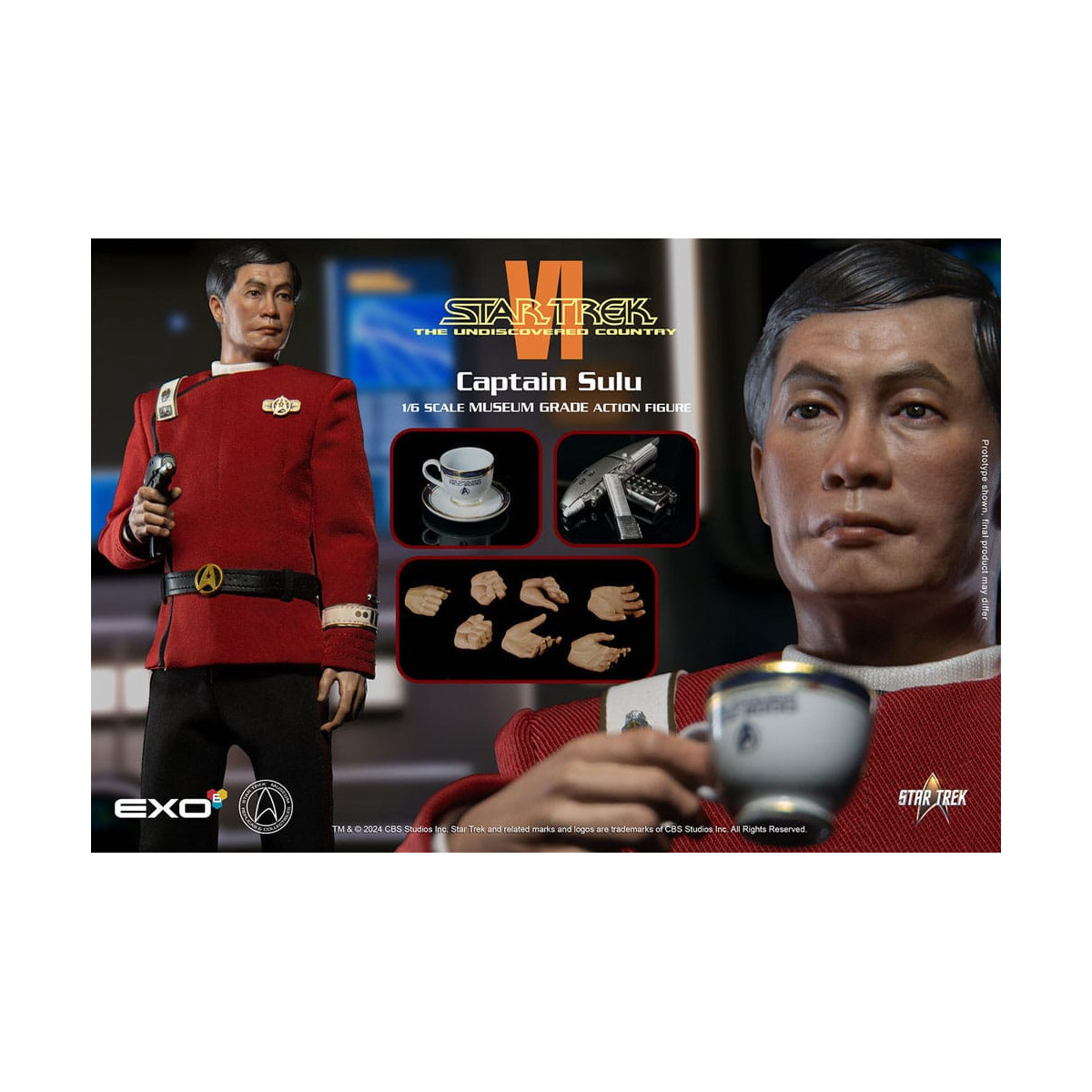 EXO-6 - Star Trek 6 : Unbekanntes Land Actionfigur 1/6 Captain Hikaru Sulu