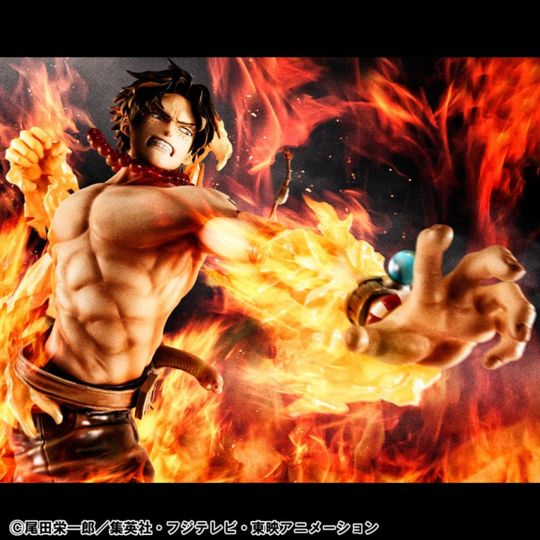 Megahouse One Piece Portrait Of Pirates - P.O.P. NEO-MAXIMUM Portgas D. Ace 15th Anniversary Super Limited Reprint Ver.