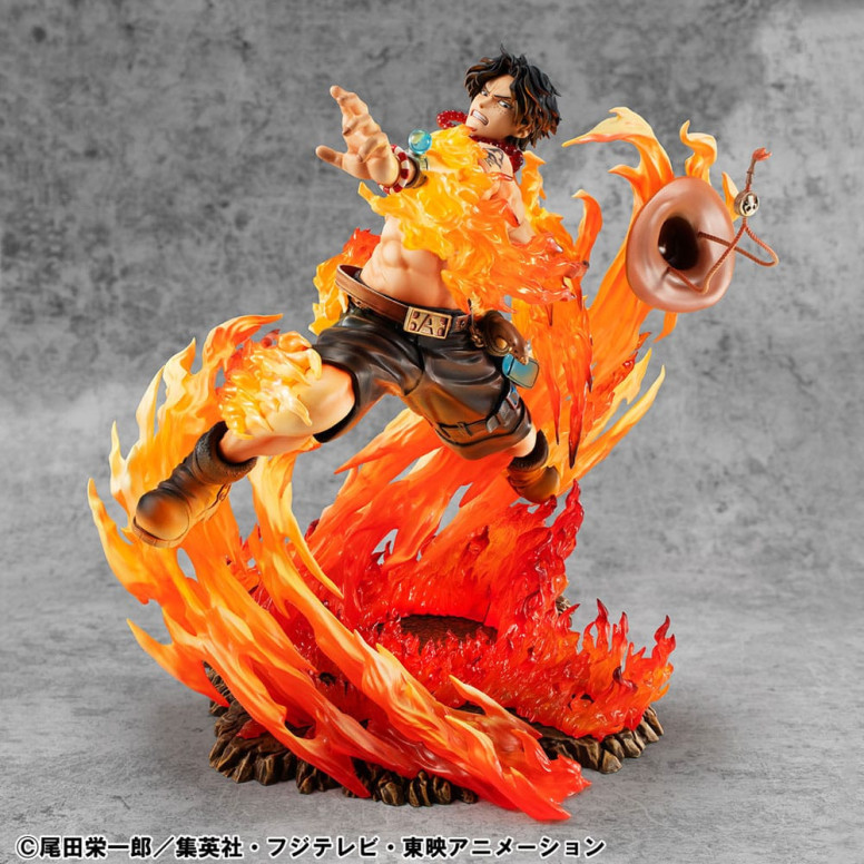 Megahouse One Piece Portrait Of Pirates - P.O.P. NEO-MAXIMUM Portgas D. Ace 15th Anniversary Super Limited Reprint Ver.