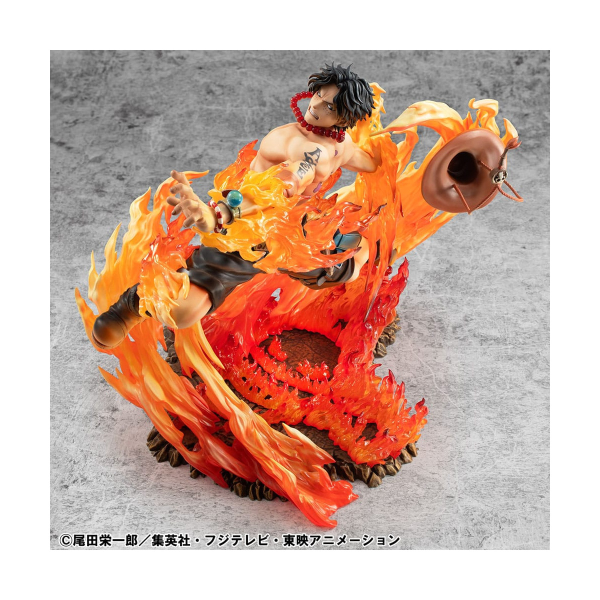 Megahouse One Piece Portrait Of Pirates - P.O.P. NEO-MAXIMUM Portgas D. Ace 15th Anniversary Super Limited Reprint Ver.