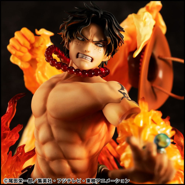 Megahouse One Piece Portrait Of Pirates - P.O.P. NEO-MAXIMUM Portgas D. Ace 15th Anniversary Super Limited Reprint Ver.