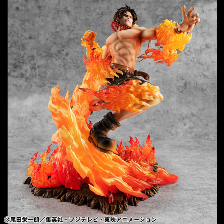 Megahouse One Piece Portrait Of Pirates - P.O.P. NEO-MAXIMUM Portgas D. Ace 15th Anniversary Super Limited Reprint Ver.