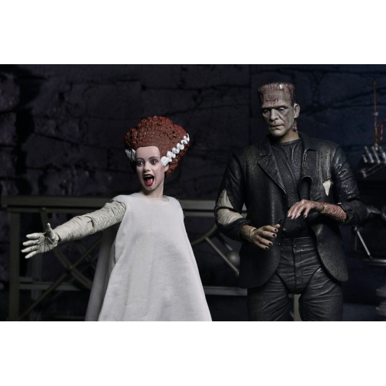NECA Universal Monsters - 2 Pack Bride of Frankenstein 90th Anniversary The Monster & His Mate