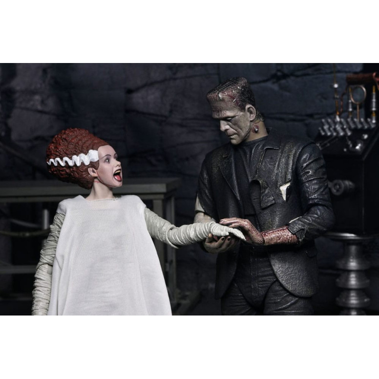 NECA Universal Monsters - 2 Pack Bride of Frankenstein 90th Anniversary The Monster & His Mate