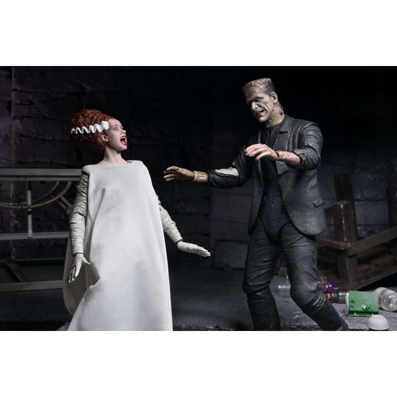 NECA Universal Monsters - 2 Pack Bride of Frankenstein 90th Anniversary The Monster & His Mate