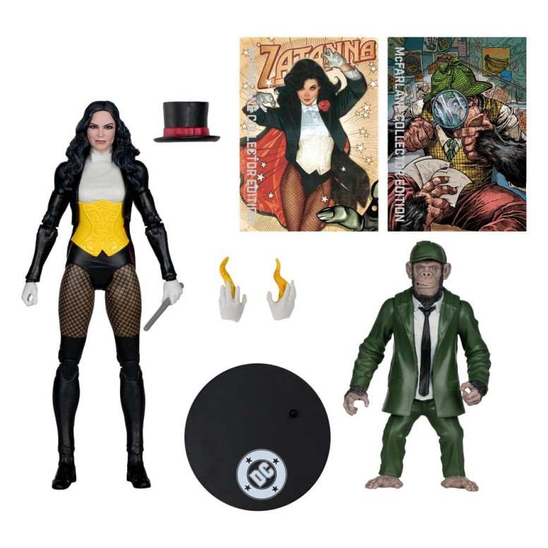 Mc Farlane - DC Multiverse - Zatanna mit Detective Chimp Sammleredition 1/12