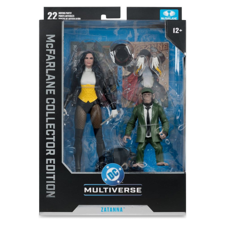 Mc Farlane - DC Multiverse - Zatanna mit Detective Chimp Sammleredition 1/12