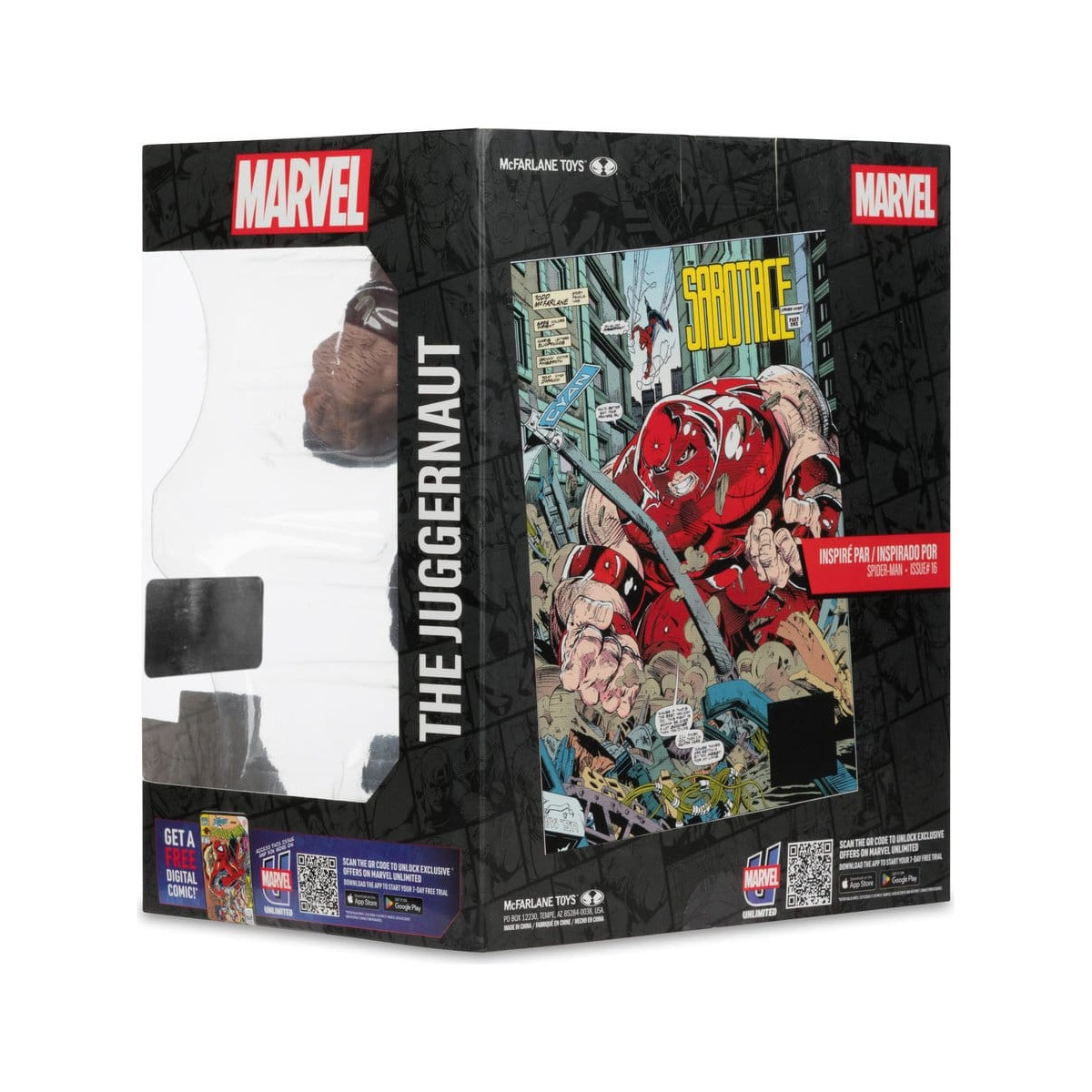 Mc Farlane - Marvel Collection The Juggernaut (Spider-Man 16) Gold Label 1/10