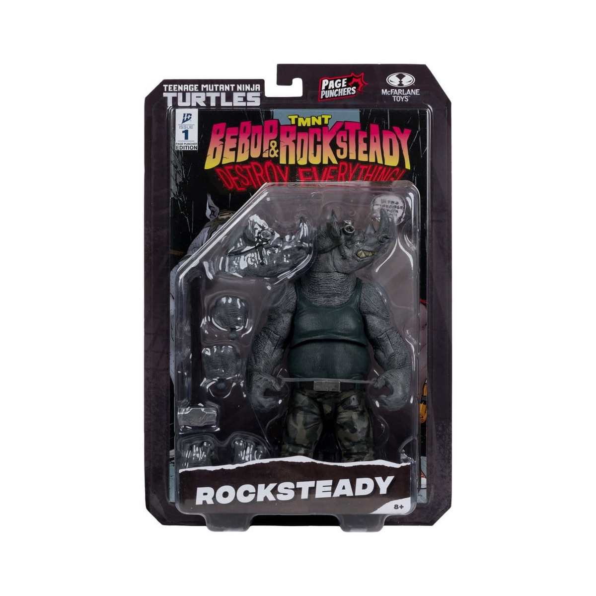 Mc Farlane TMNT - Page Punchers - Rocksteady - Teenage Mutant Ninja Turtles