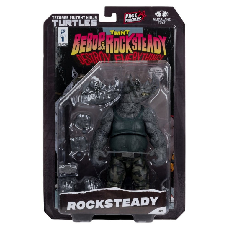 Mc Farlane TMNT - Page Punchers - Rocksteady - Teenage Mutant Ninja Turtles