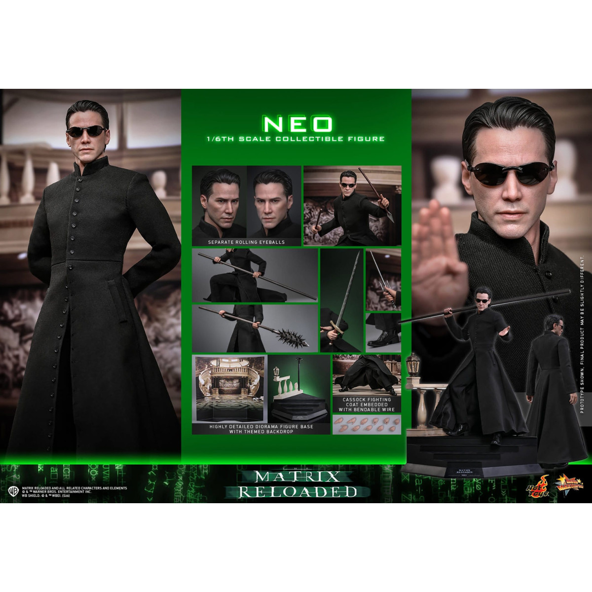 Hot Toys - The Matrix Resurrections Action Figure 1/6 Neo Toy Fair Exclusive 2022 Figurine