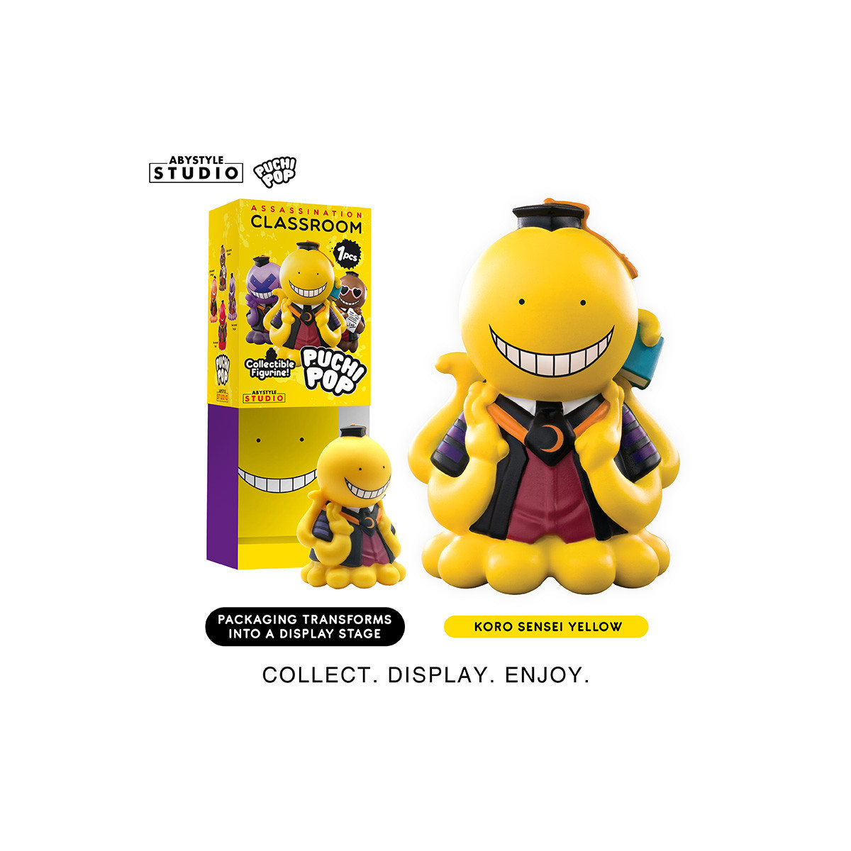 ABYstyle - Assassination Classroom - Set von 8 Soft Vinyl Figuren Puchipop Koro-sensei