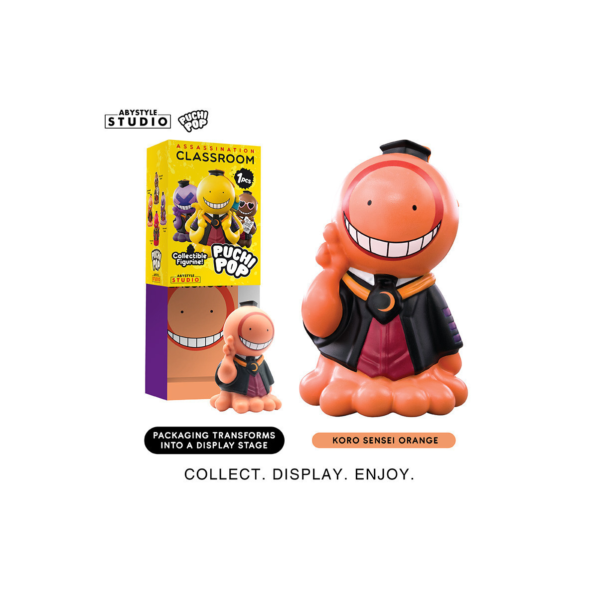 ABYstyle - Assassination Classroom - Set von 8 Soft Vinyl Figuren Puchipop Koro-sensei
