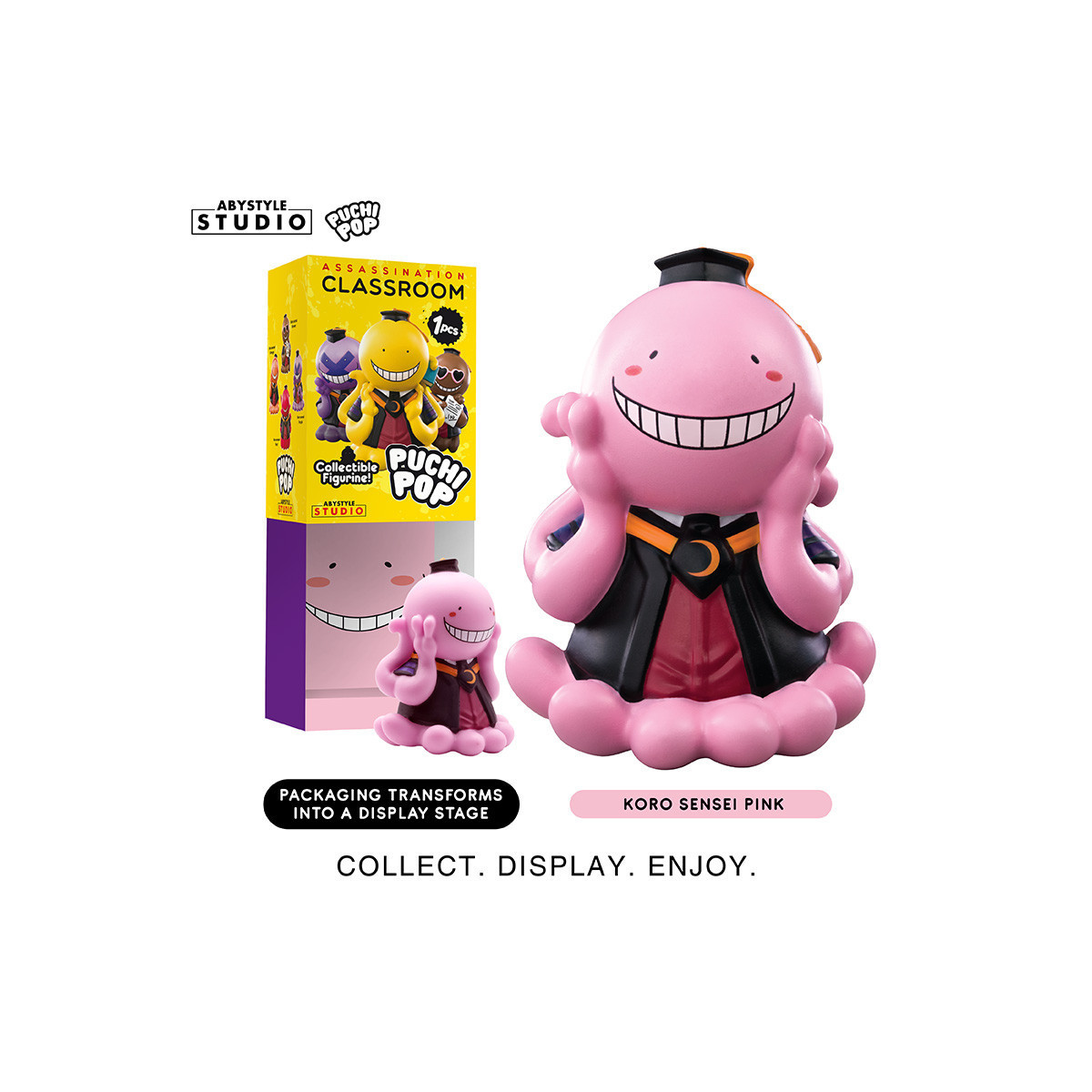 ABYstyle - Assassination Classroom - Set von 8 Soft Vinyl Figuren Puchipop Koro-sensei